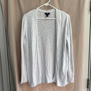 GAP Light Heather Gray Open-Front Women's Cardigan